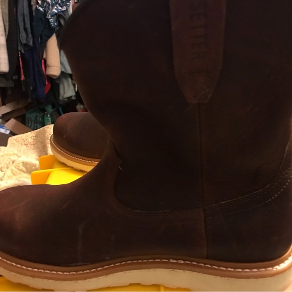 Mens Size 12 Leather Workboots - Picture 2 of 3